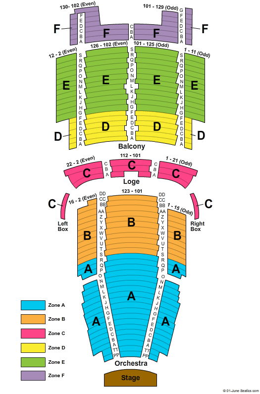 State Theatre Seating Chart